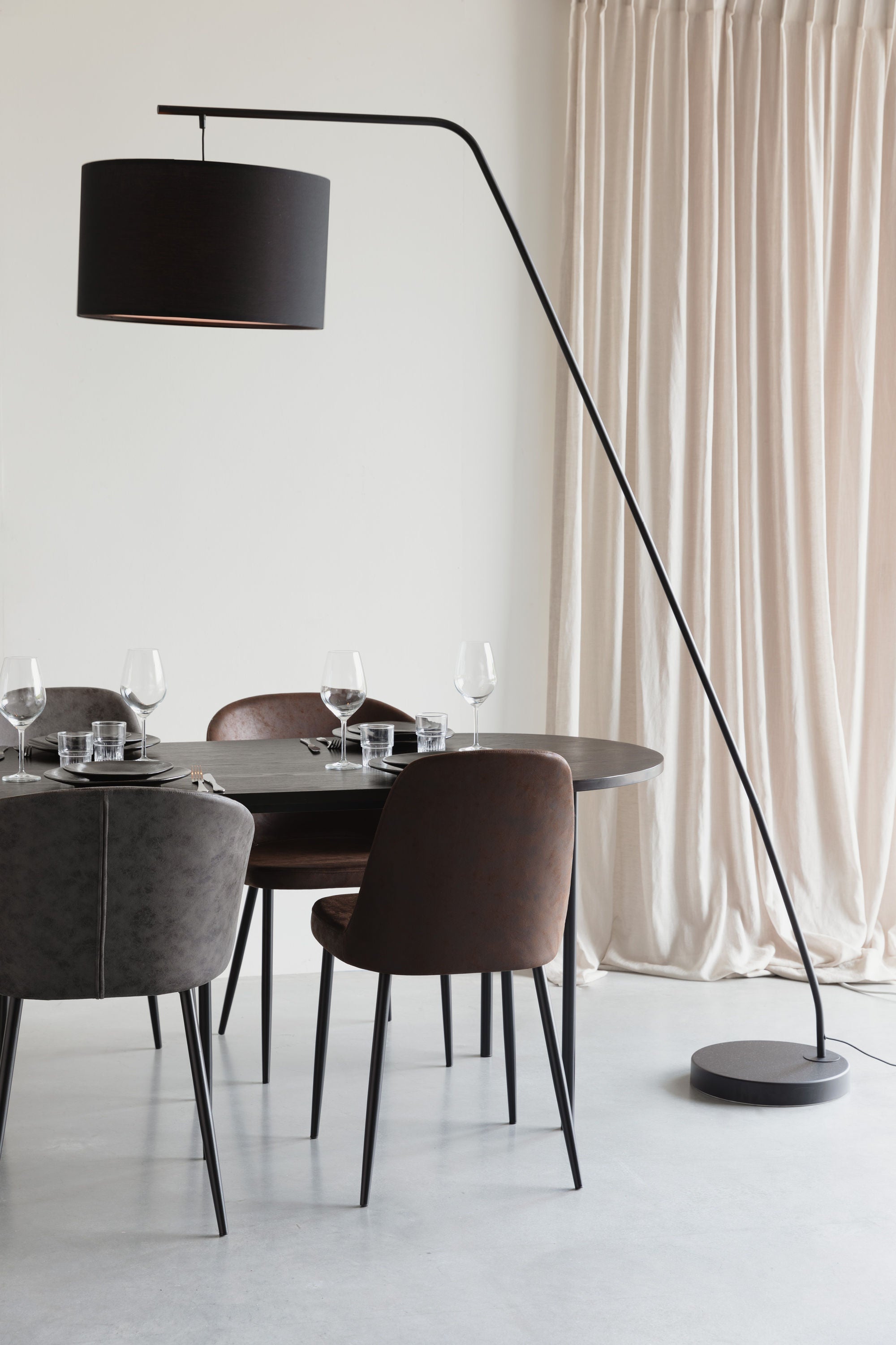 Martine Black Floor Lamp